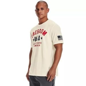 Under Armour Freedom Vintage USA Logo Short-Sleeve T-Shirt for Men MEDIUM
